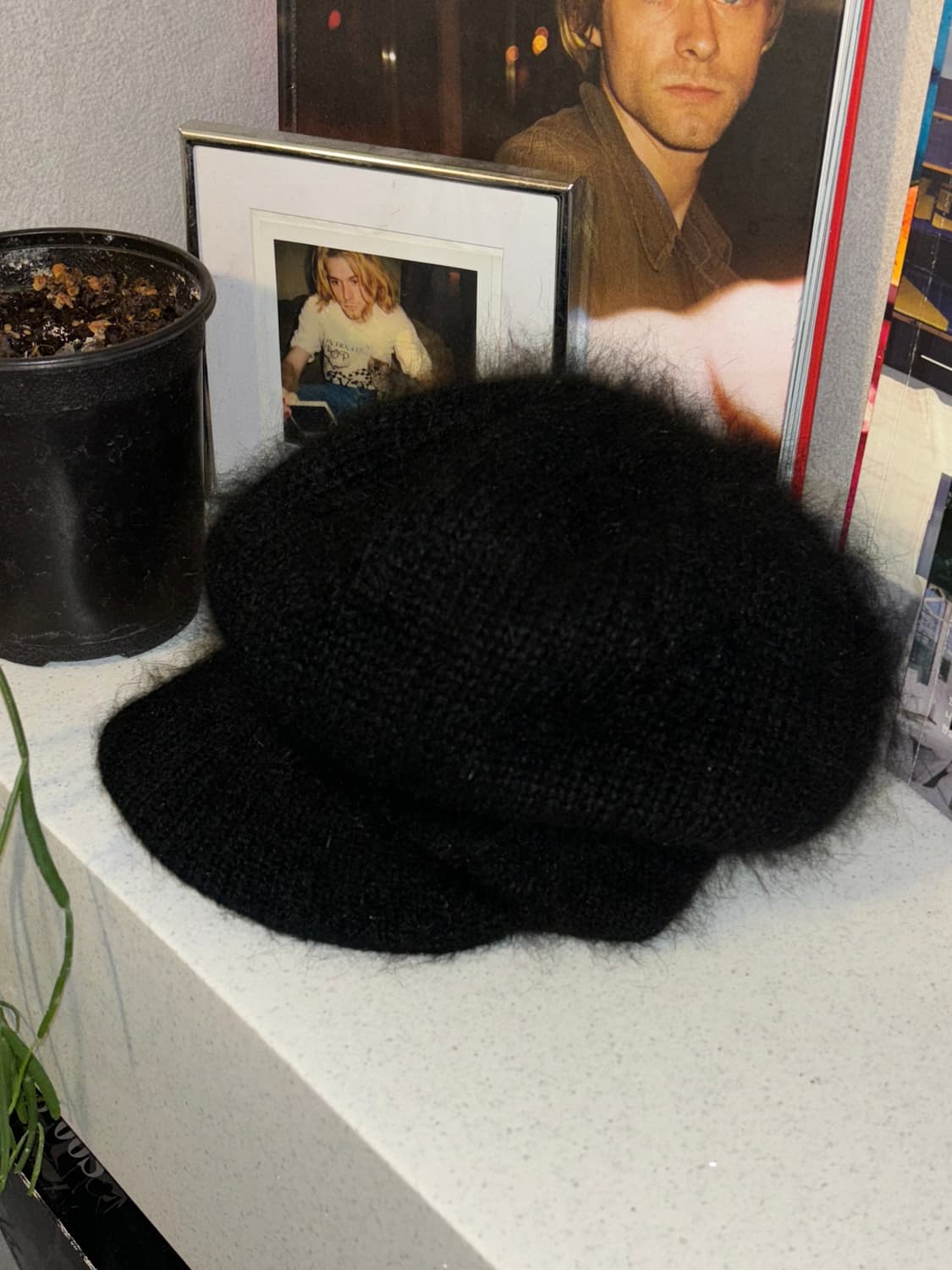 빈티지 앙고라 니트캡 상품이미지1