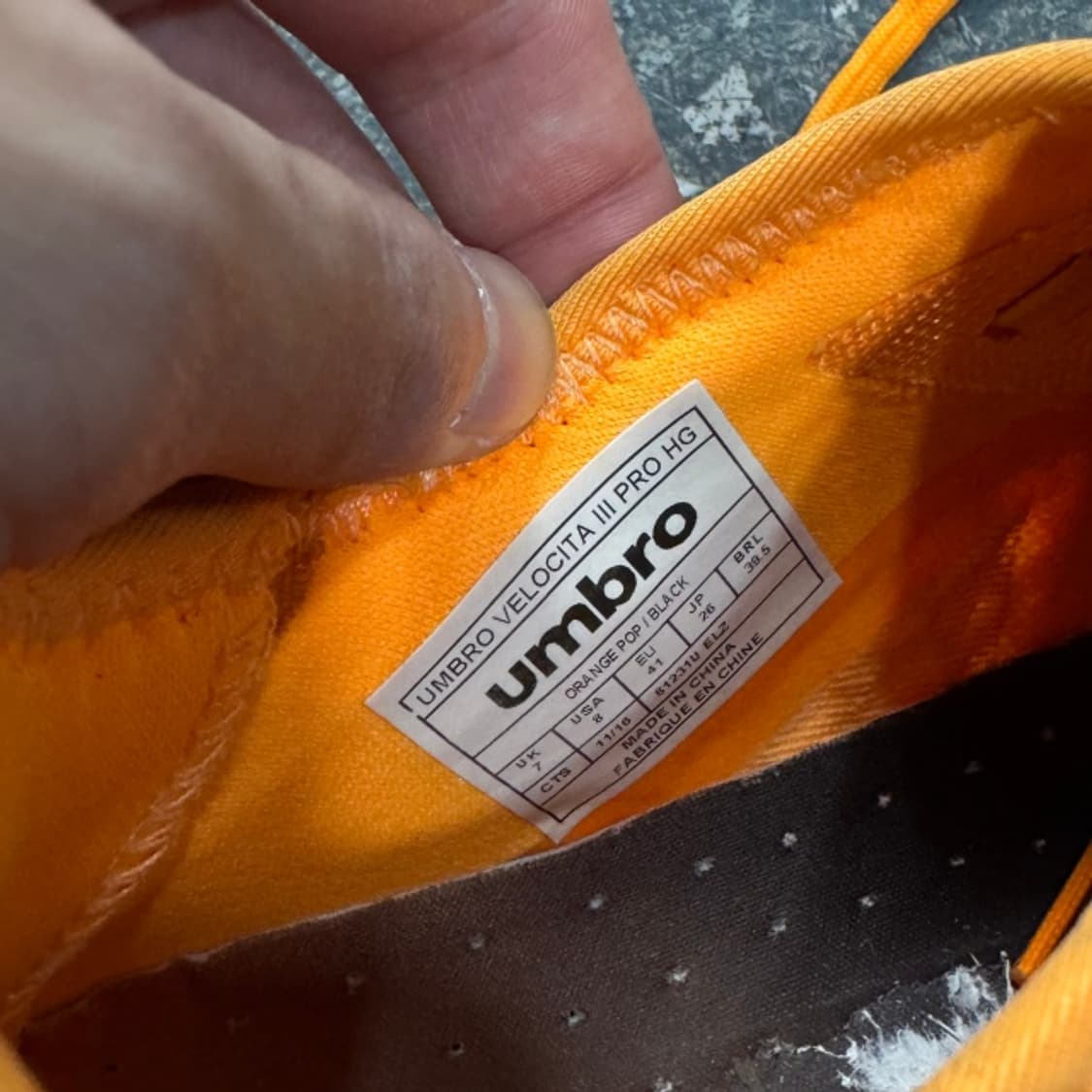 260 엄브로 벨로시타 3 프로 HG 축구화 상품이미지6