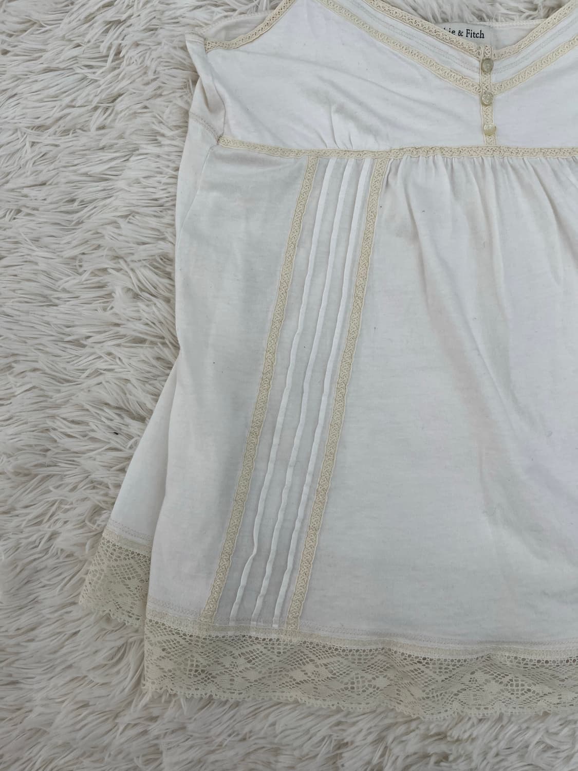 아베크롬비 아이보리 레이스 나시 상품이미지2