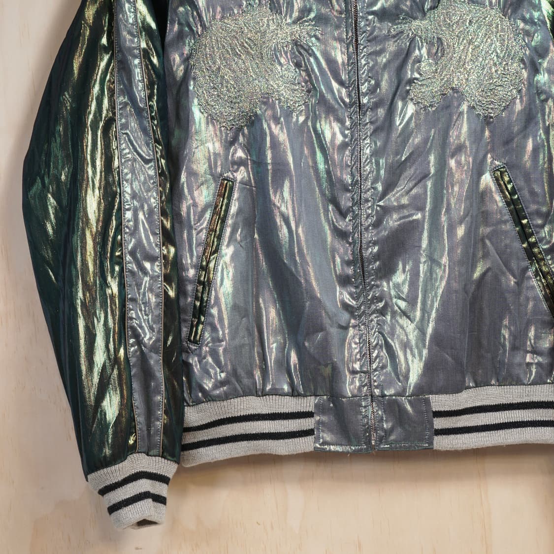 더블렛 홀로그램 수베니어 봄버자켓 상품이미지6