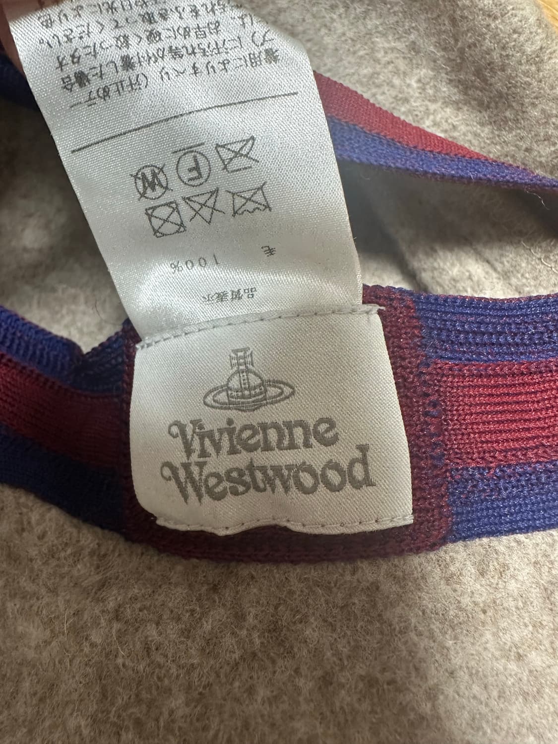 비비안웨스트우드 울 베레모 모카브라운 (베이지) 상품이미지4