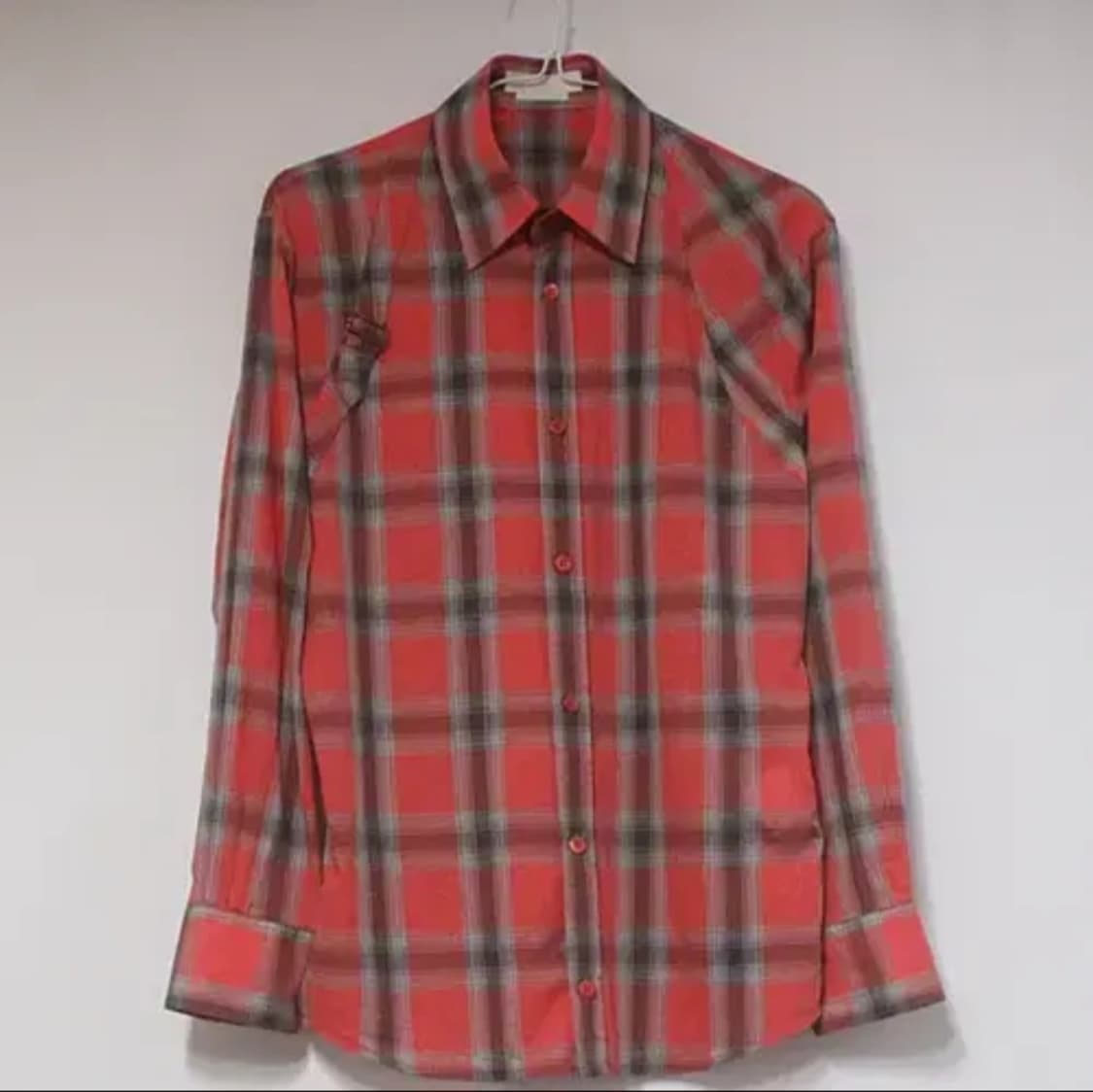 알렉산더맥퀸 핑크 체크 셔츠 상품이미지1