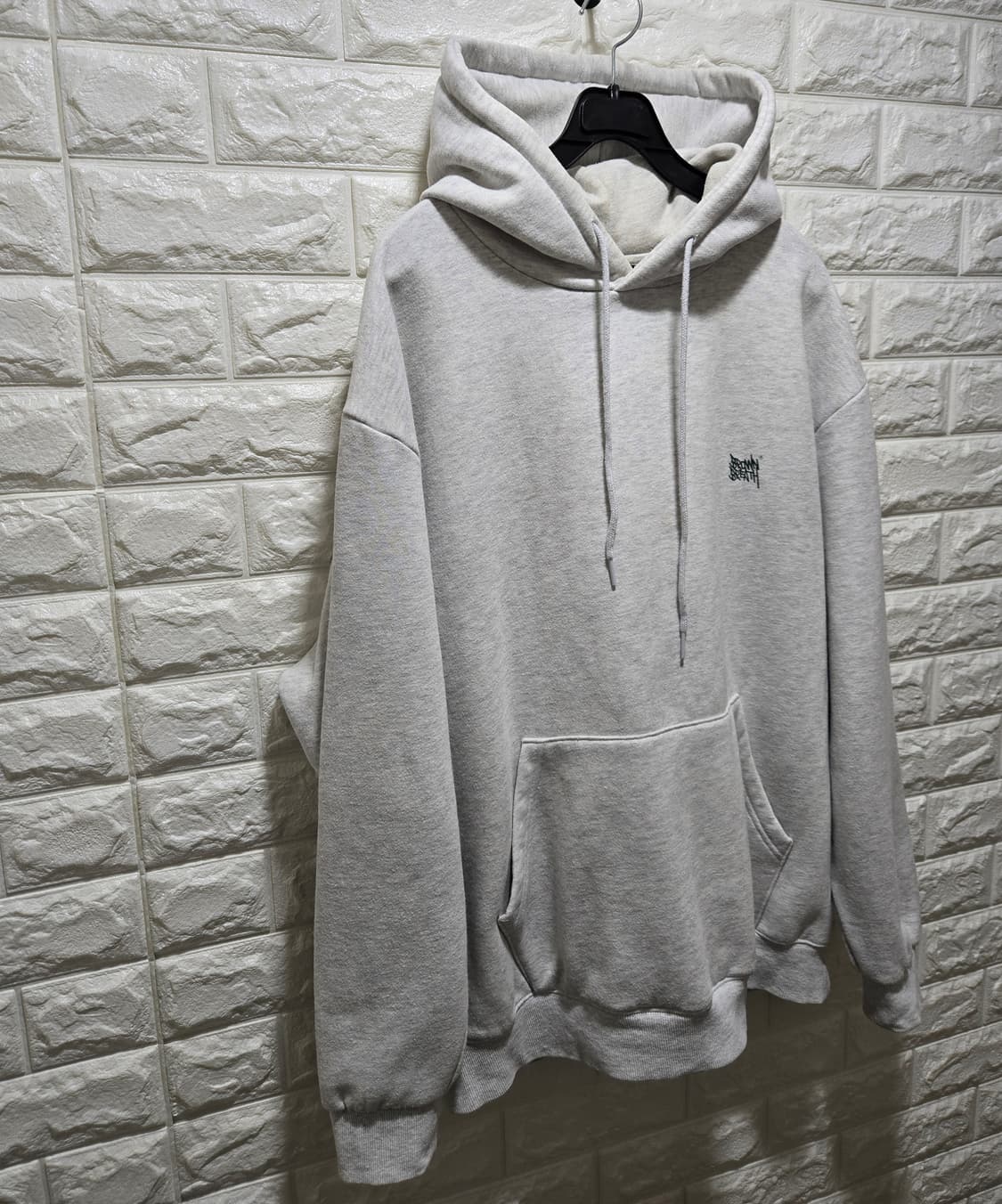 브라운 브레스 기모 후드티 후디 L 상품이미지2