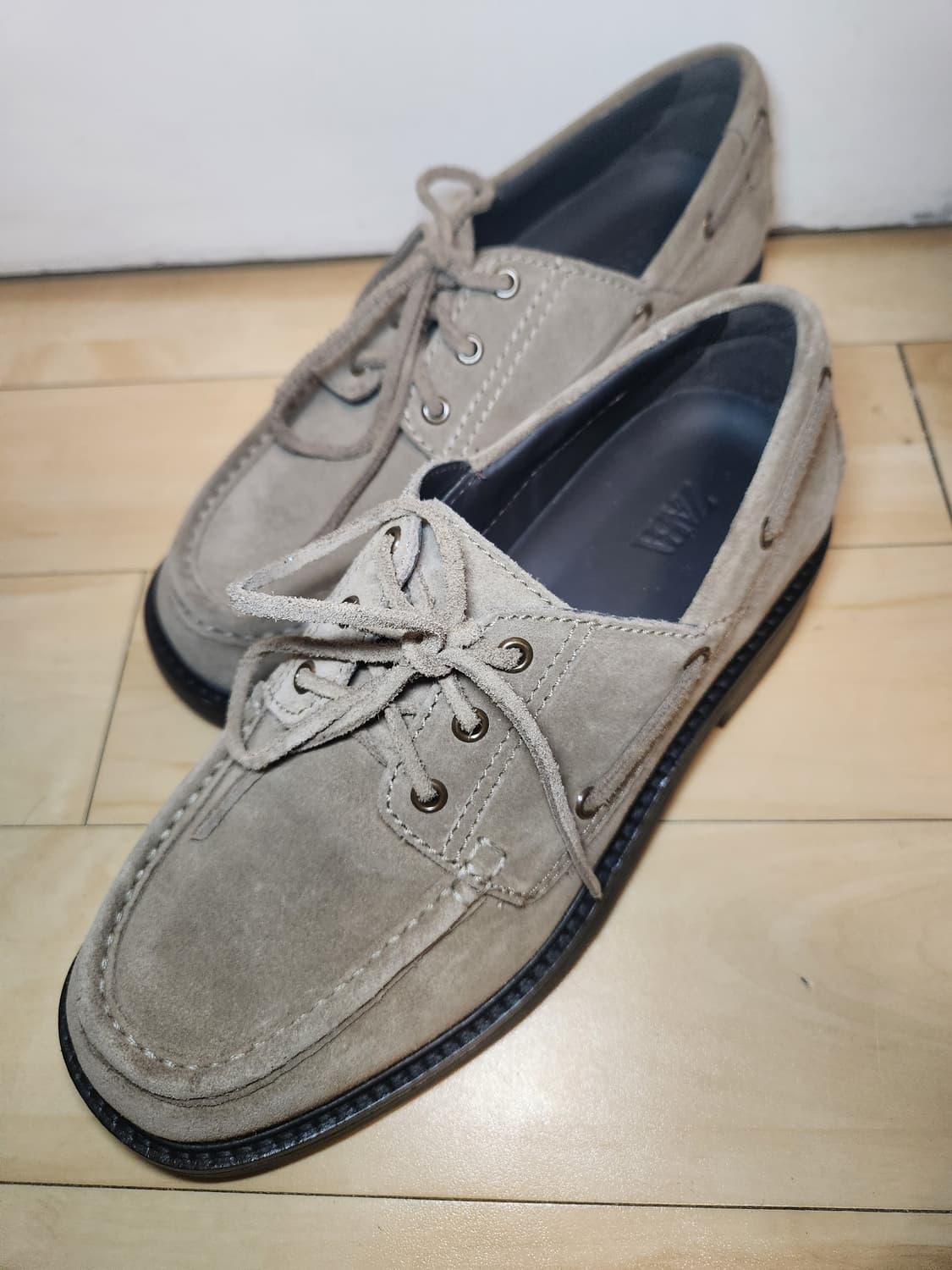 (260)자라 스웨이드 가죽 데크 슈즈 상품이미지1