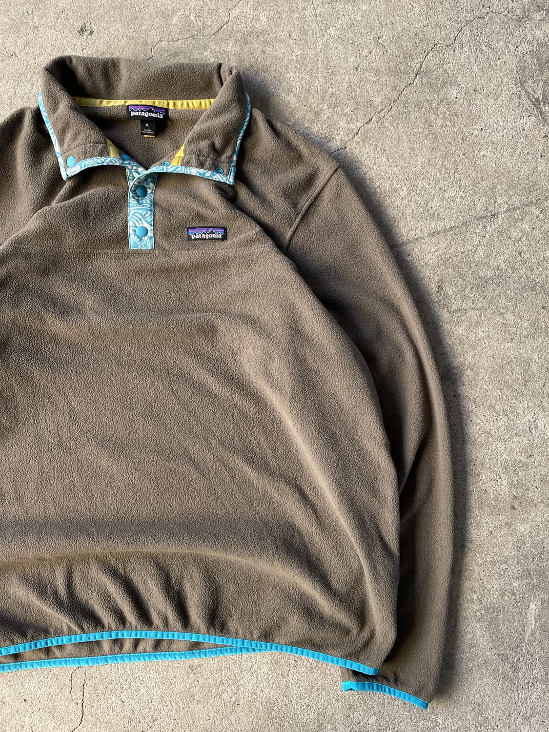 Patagonia Micro D Brown&Sky Blue Fleece  상품이미지3