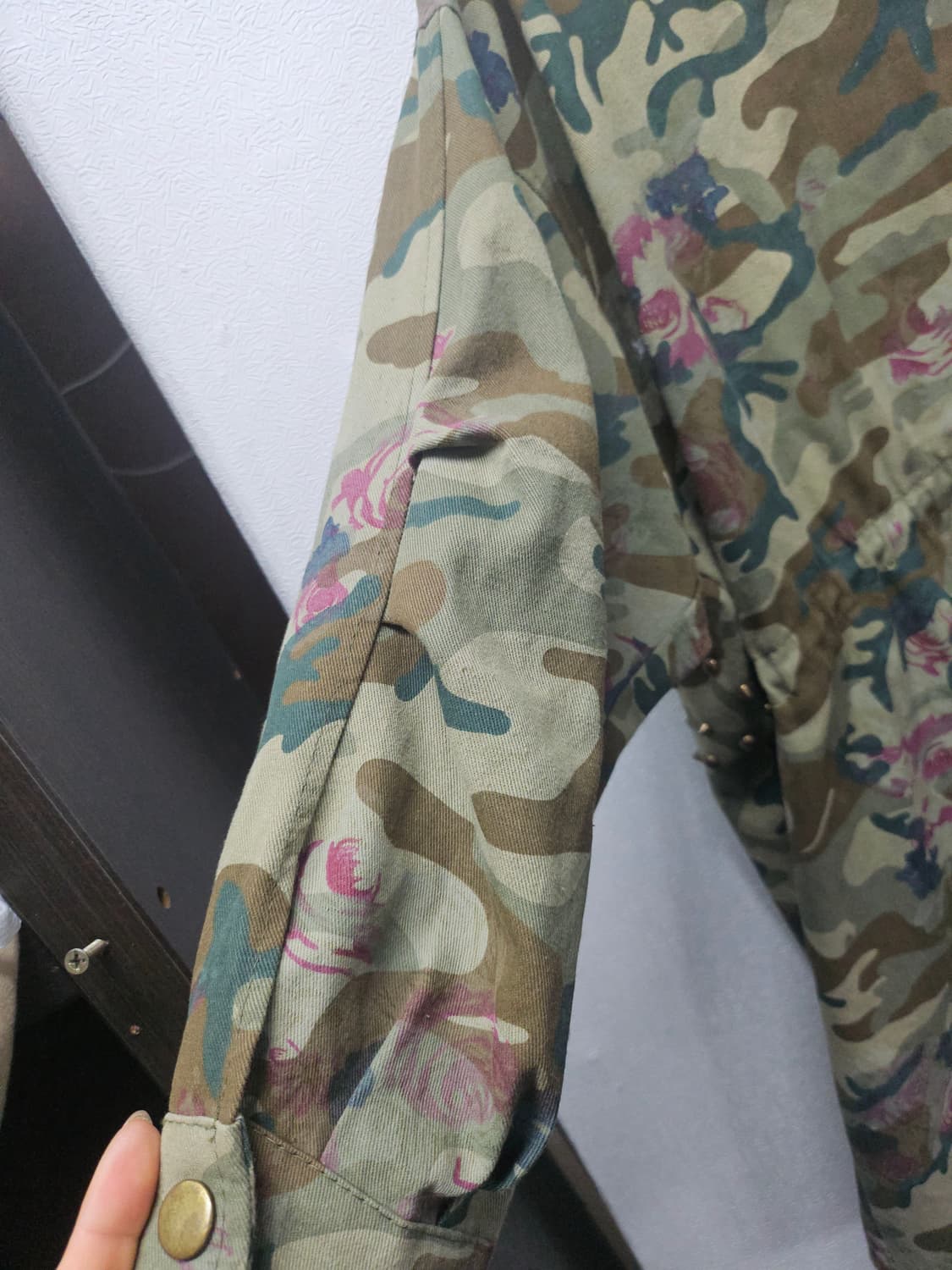 YIFANFUSHI 카모 스터드 야상 자켓 free 상품이미지3