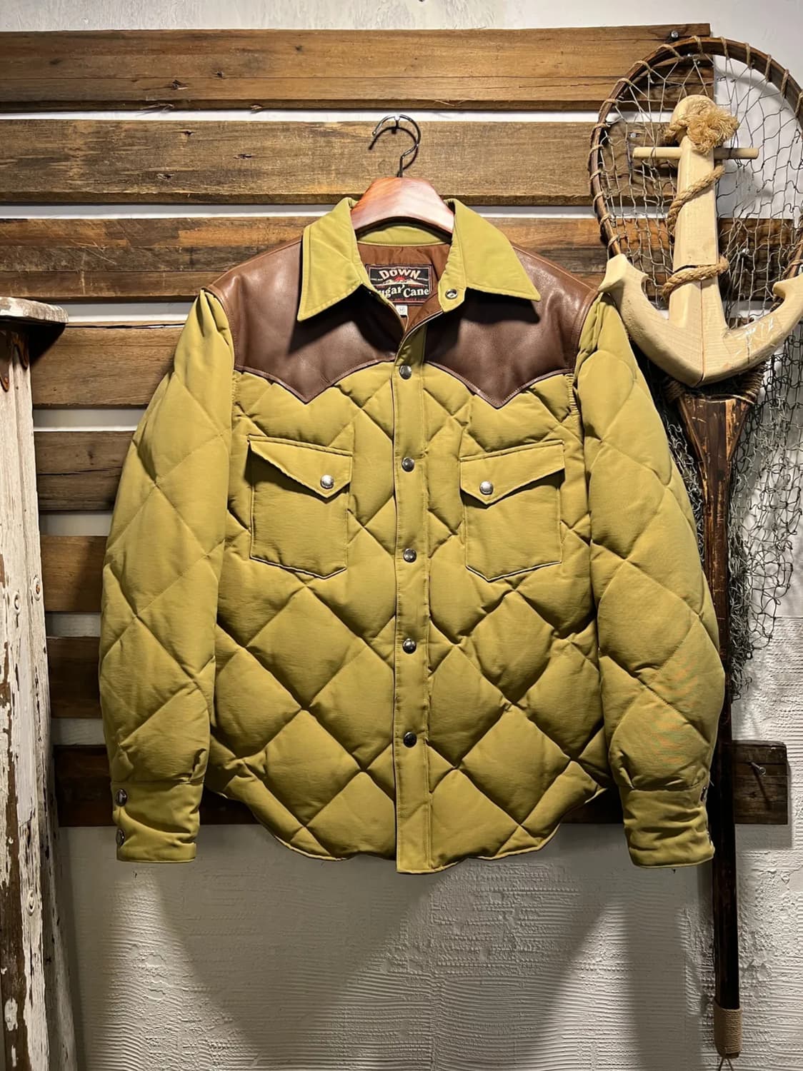 [M]슈가케인 요크 퀼팅 다운 패딩 상품이미지1