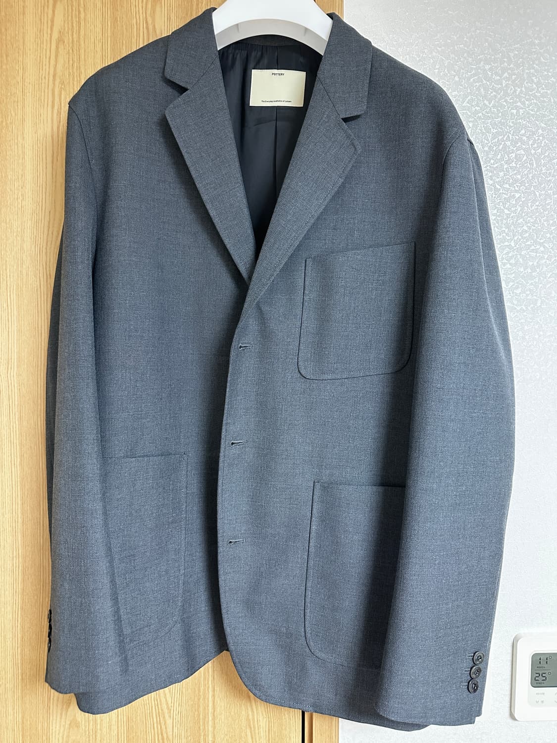 (5size) 포터리 울 스포츠 자켓 미드그레이 상품이미지3