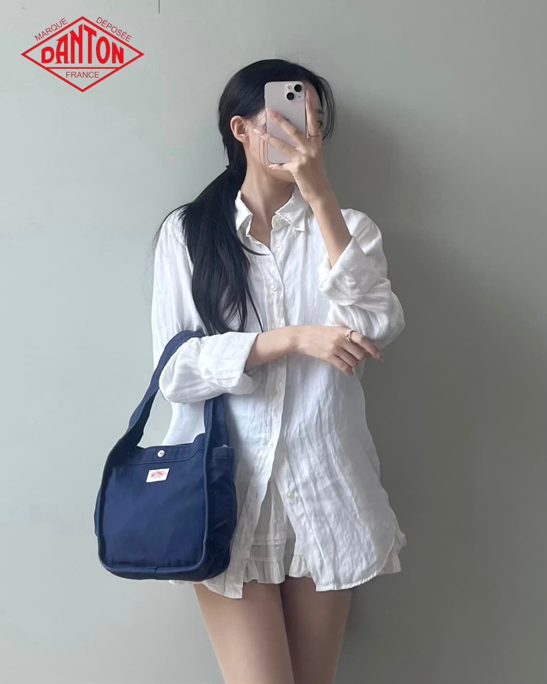 단톤 캔버스 미니 토트백 상품이미지2