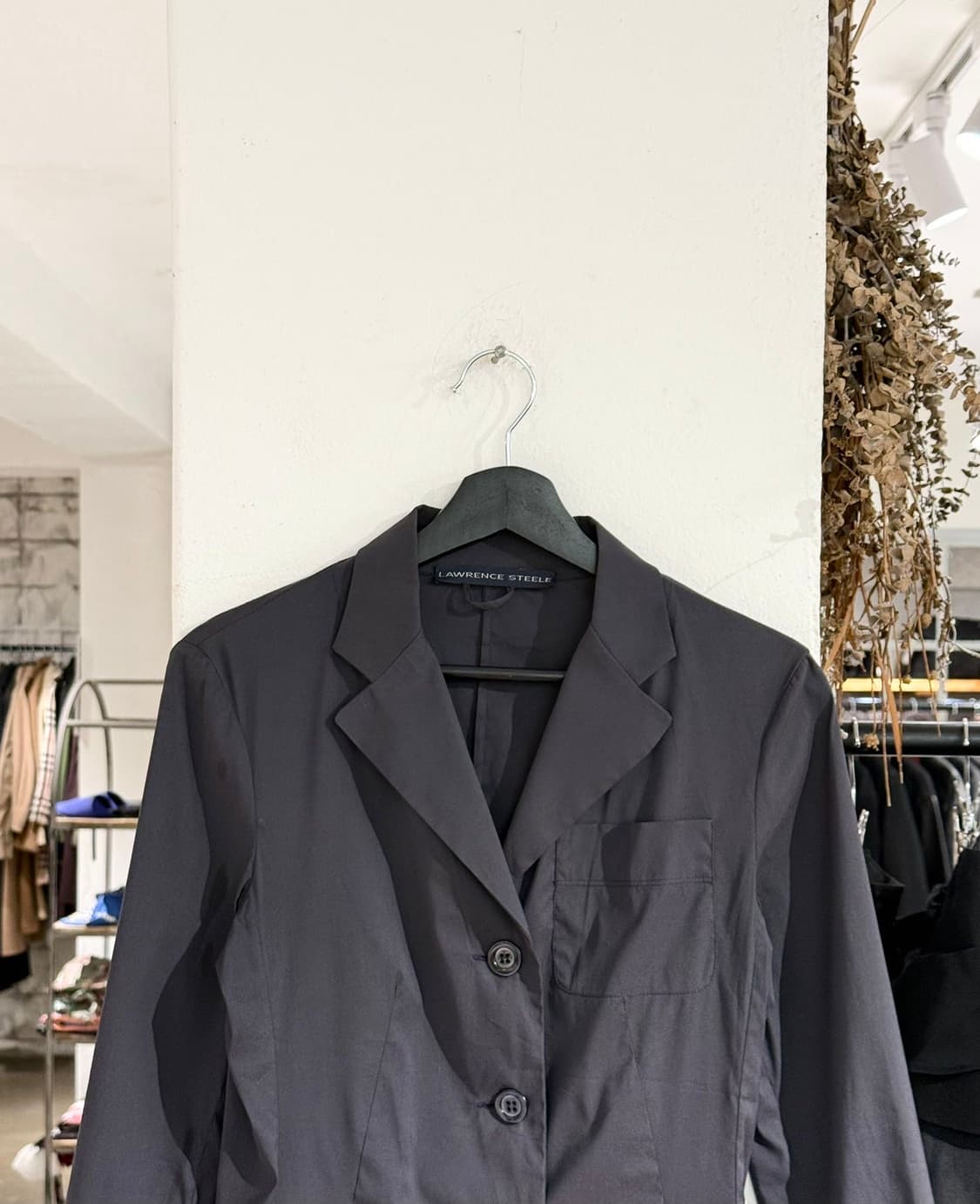 로렌스 스틸 다크네이비 코튼 블렌드 블레이저 자켓 상품이미지4
