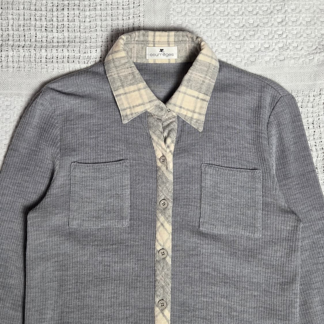 [Courreges] 꾸레쥬 카라 니트가디건 상품이미지3