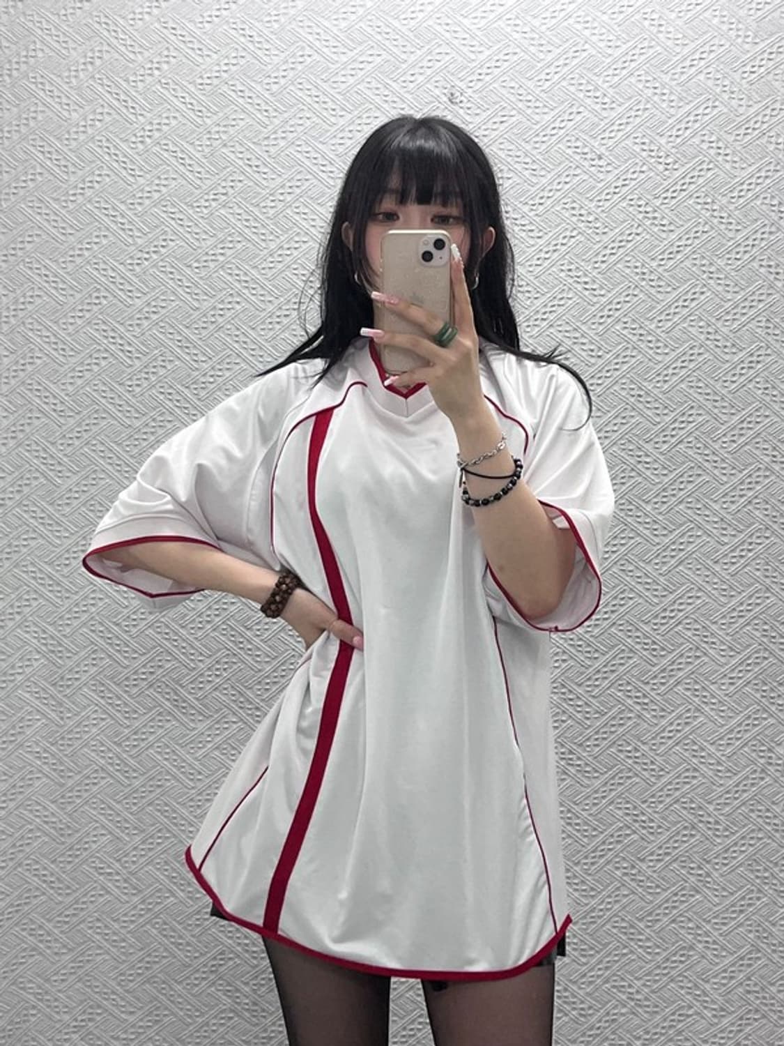엄브로 올드스쿨 레트로 스포티 오버핏 져지 반팔티 XL C12312 상품이미지1