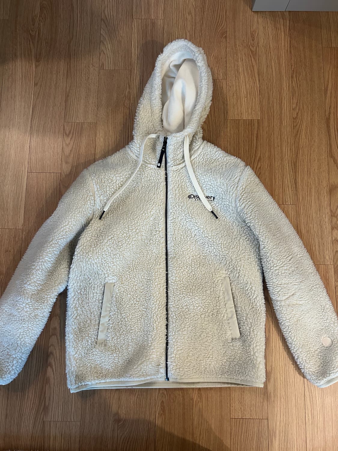 디스커버리 익스페디션 후드 후리스 아이보리 상품이미지1