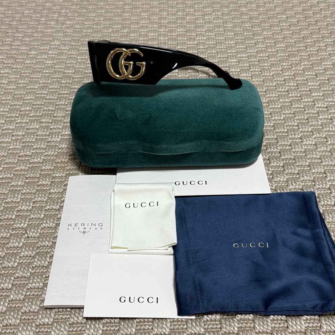 (OS) Gucci 구찌 랙탱귤러 스퀘어 GG템플 선글라스 상품이미지2