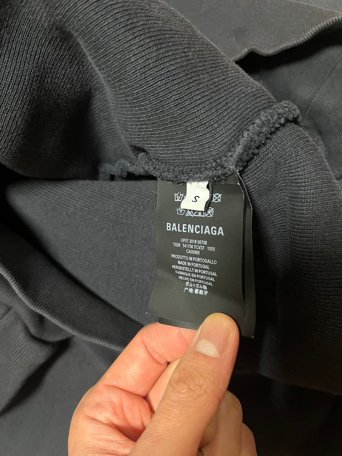 [S] 18FW 발렌시아가 스피드헌터 후드티 오버핏 상품이미지8