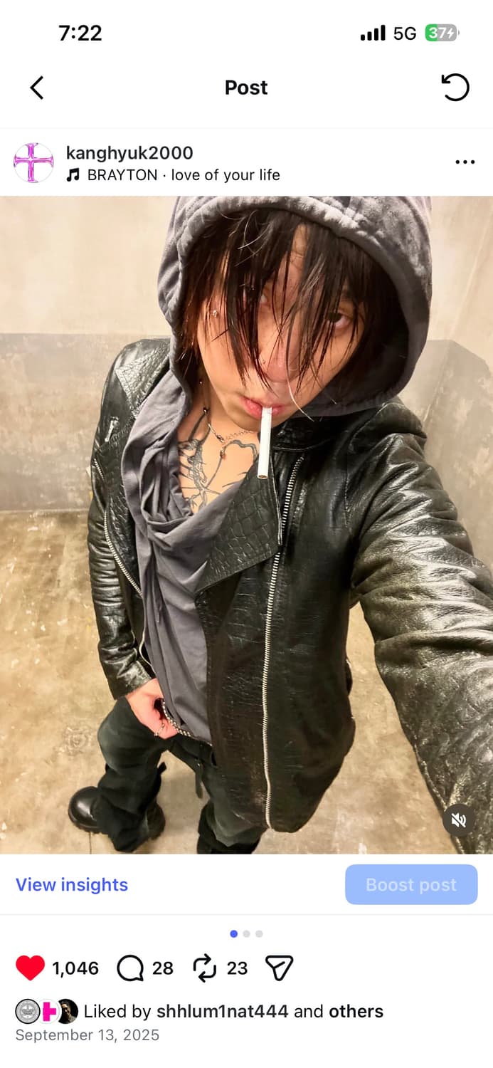 + - X Homme 드레이프 레이어드 후드 롱슬리브 상품이미지2