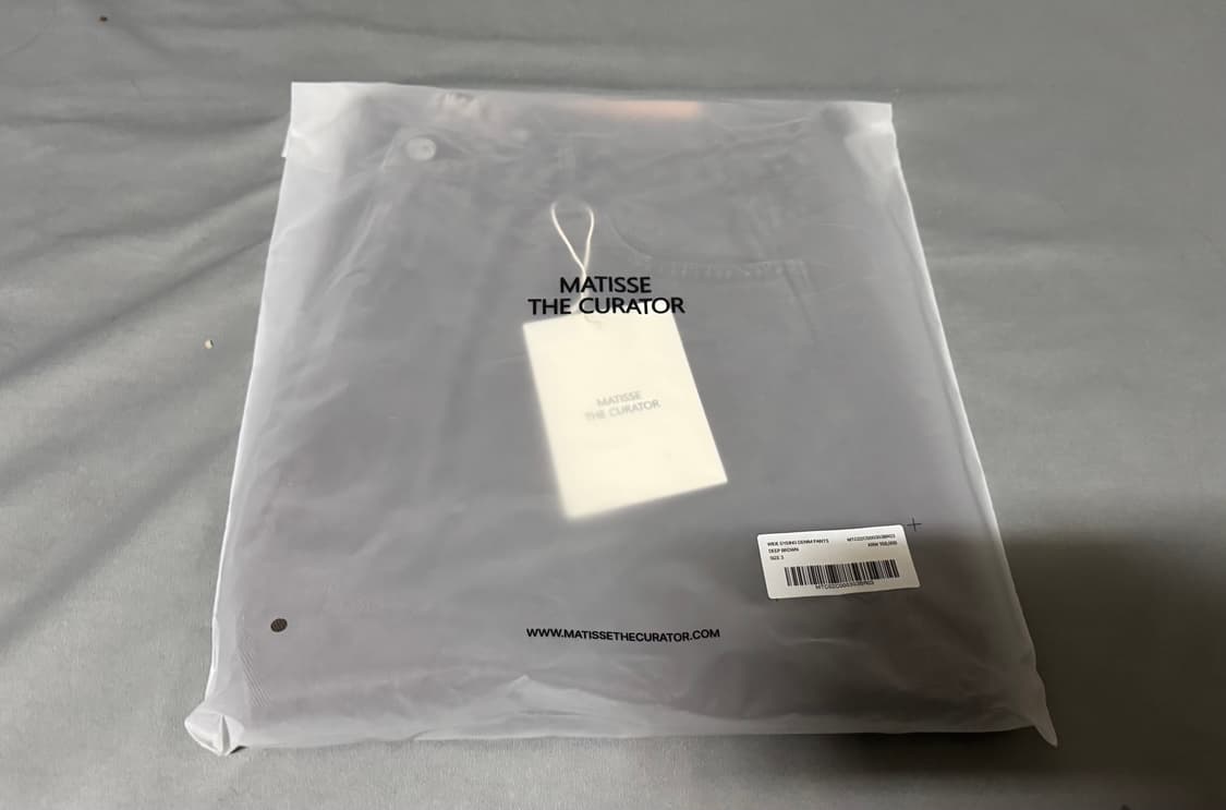 마티스 더 큐레이터 와이드 다잉 데님 팬츠 딥 브라운 3사이즈 상품이미지7