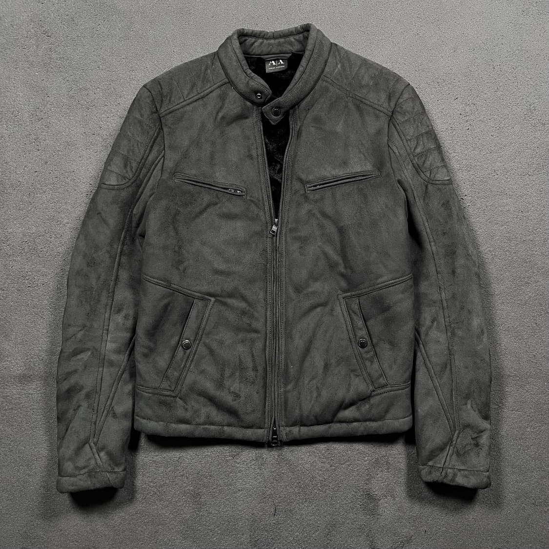 아르마니 익스체인지 스웨이드 바이커 투웨이 자켓 상품이미지2