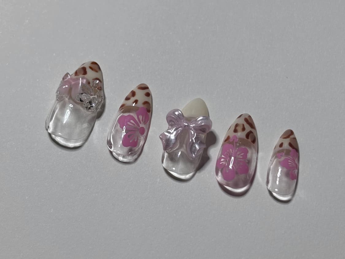 Tropical Leopard Bow 상품이미지2