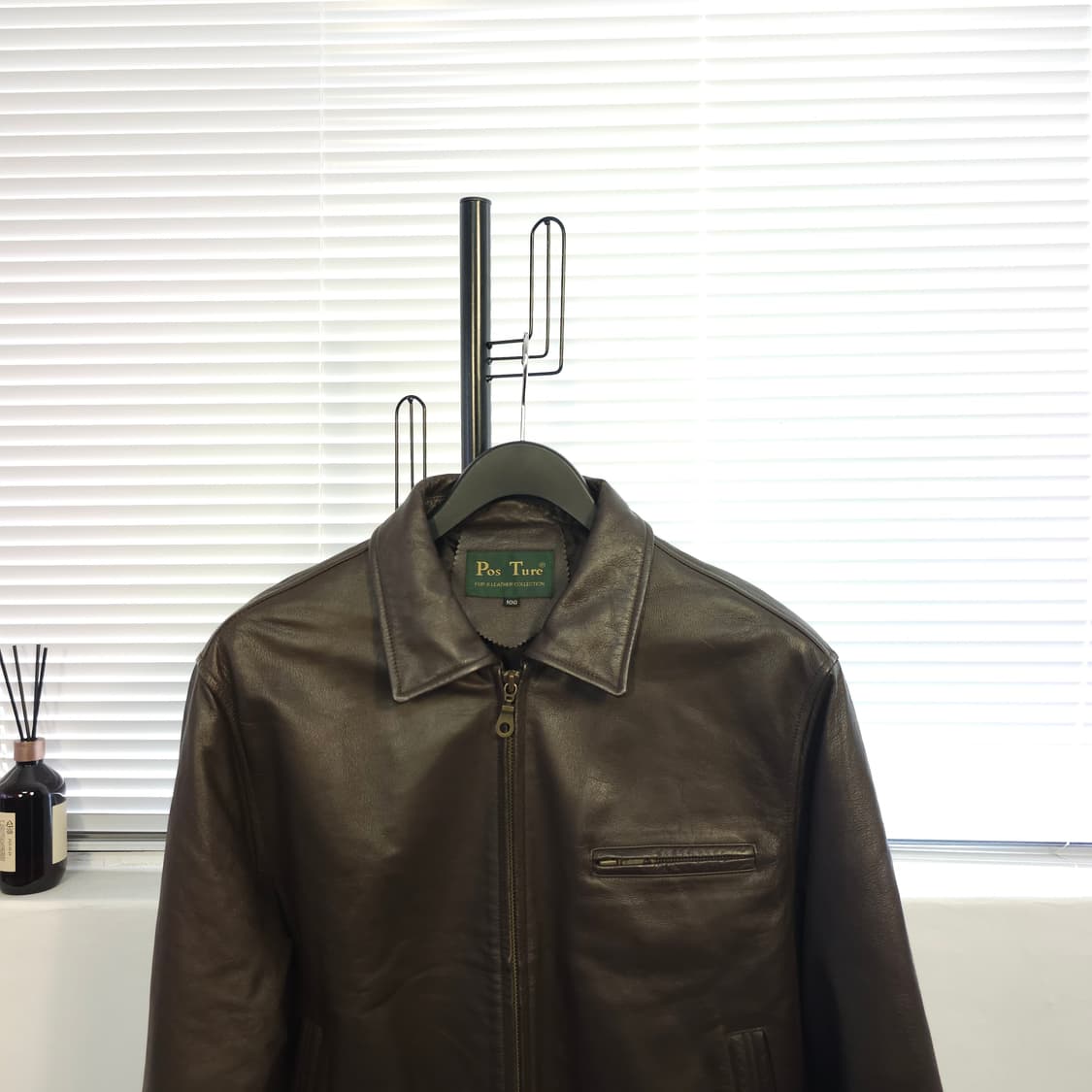 POS TURE 빈티지 소가죽 자켓 L 상품이미지2