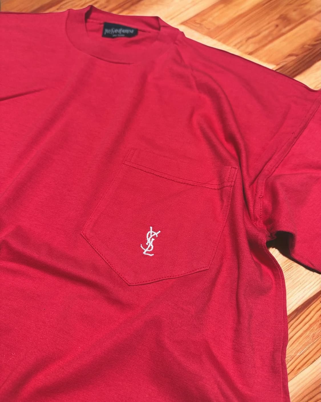 90s 빈티지 생로랑 YSL 포켓 티셔츠 상품이미지3