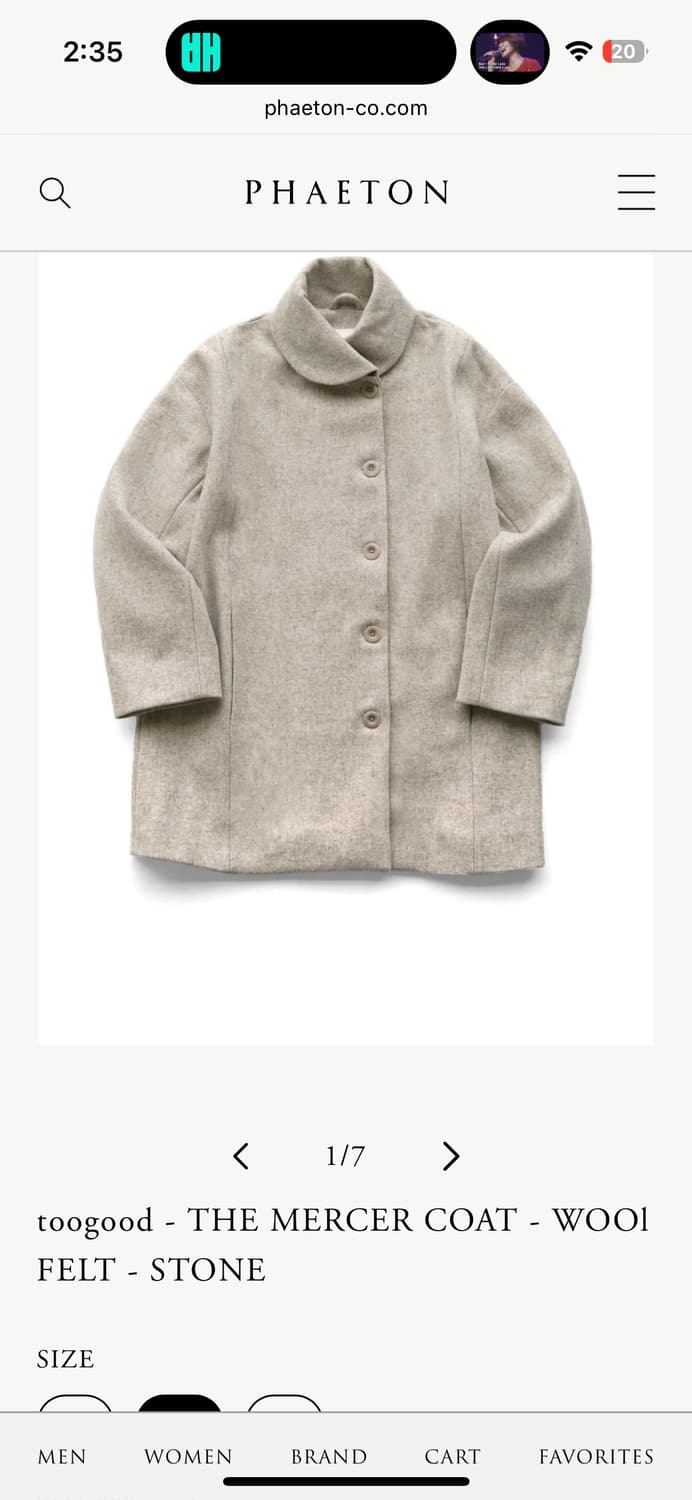 Toogood the Mercer coat 팝니다. 상품이미지4