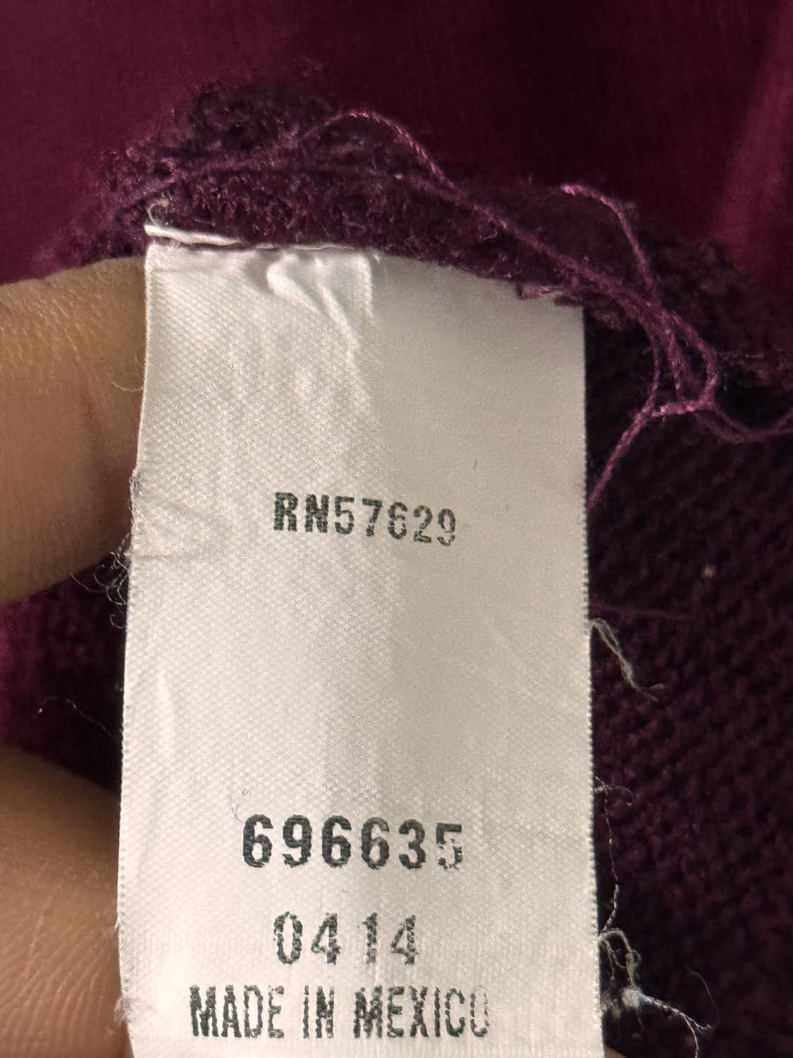 AL Flynn & O'Hara 멕시코 버건디 오버사이즈 니트 상품이미지5