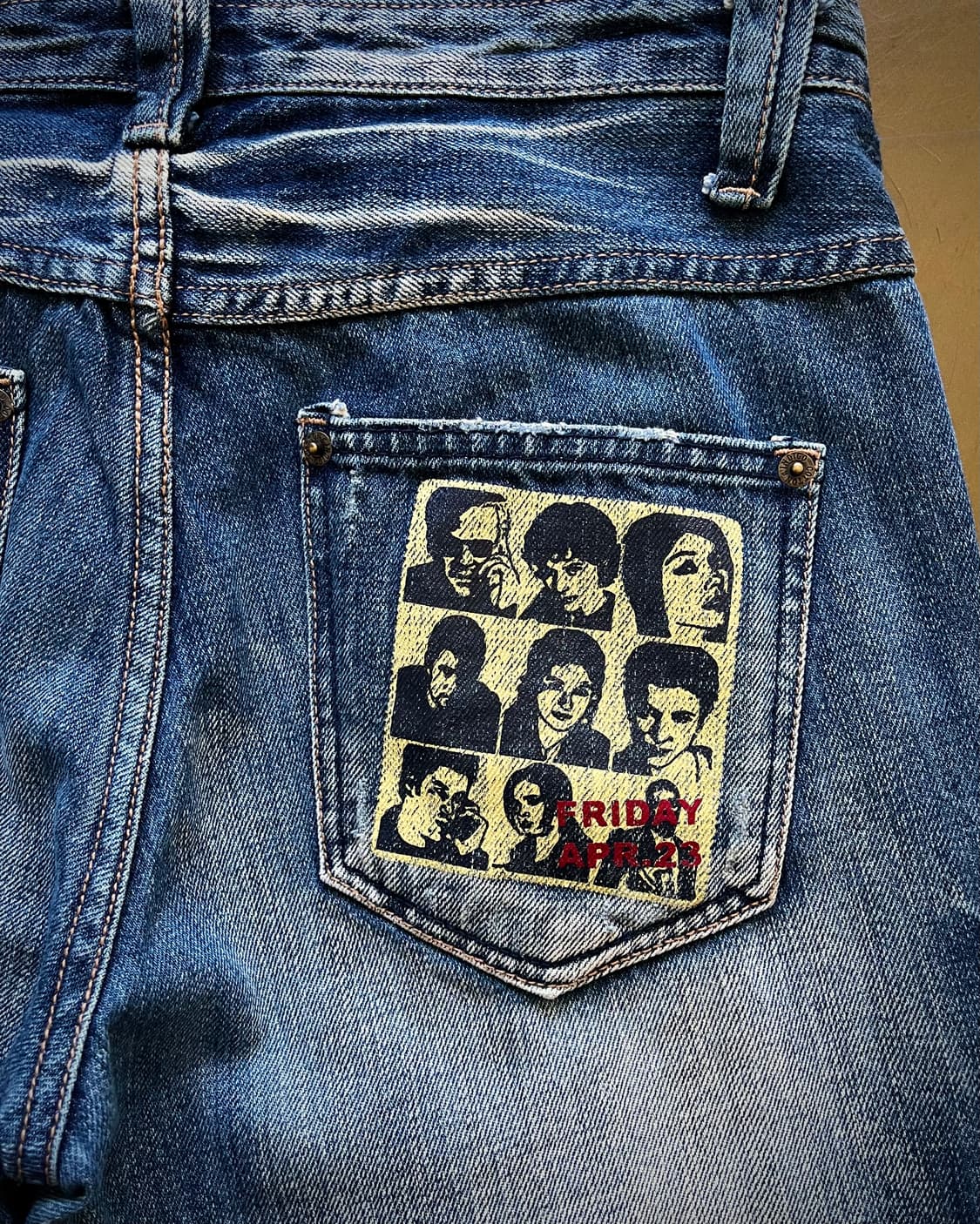 Japanese Vintage Pocket Printed Denim 상품이미지6