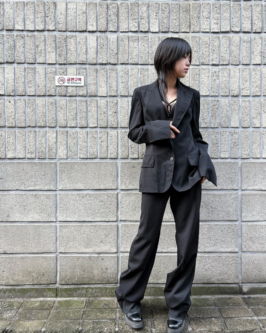 구찌 유니폼 미니멀 스티치 수트 셋업 상품이미지3