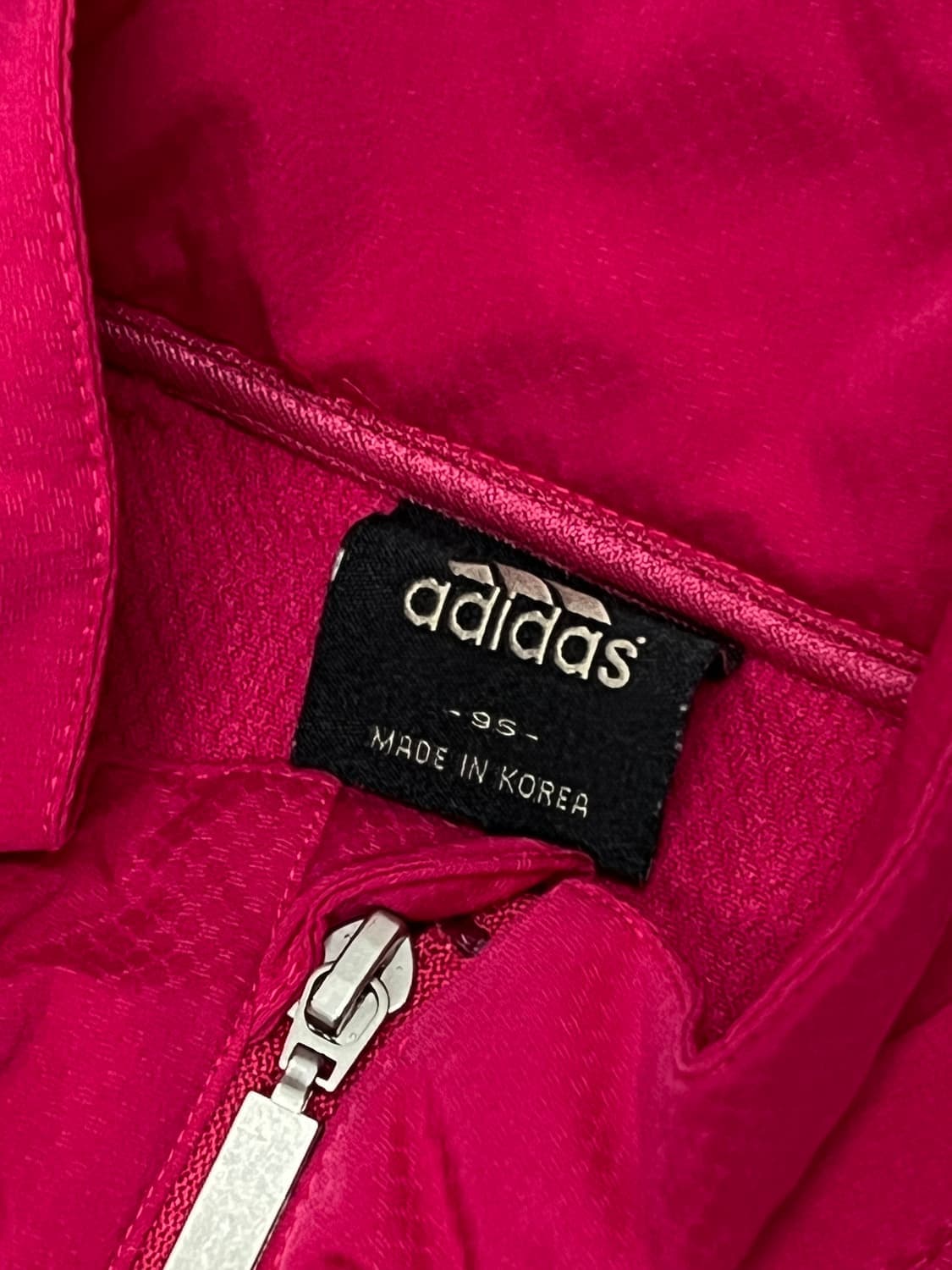 (95) 아디다스 포모션 삼선 바람막이 핑크 상품이미지3