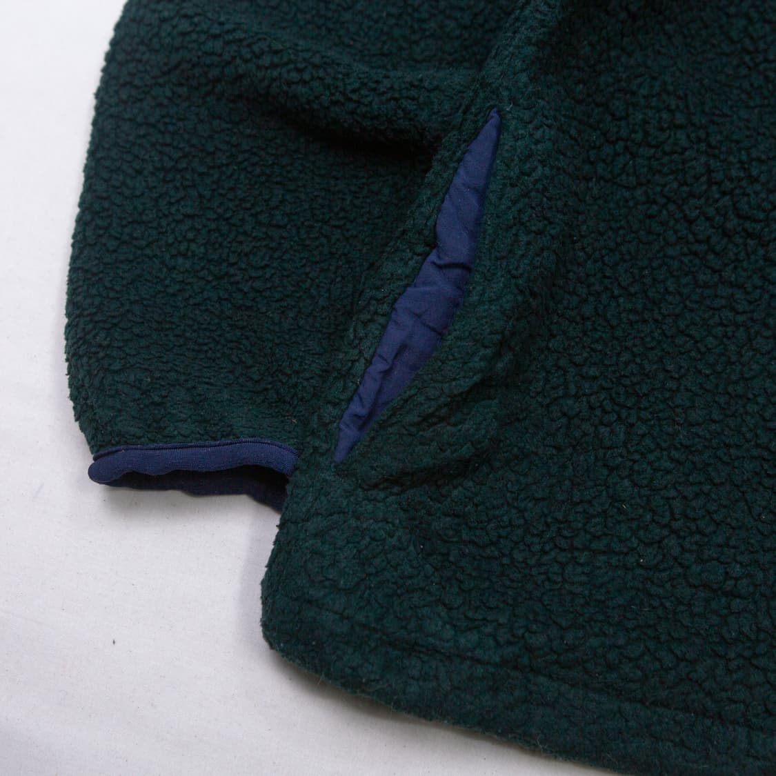 80s 엘엘빈 하프집 딥파일 플리스 자켓 딥그린 상품이미지6