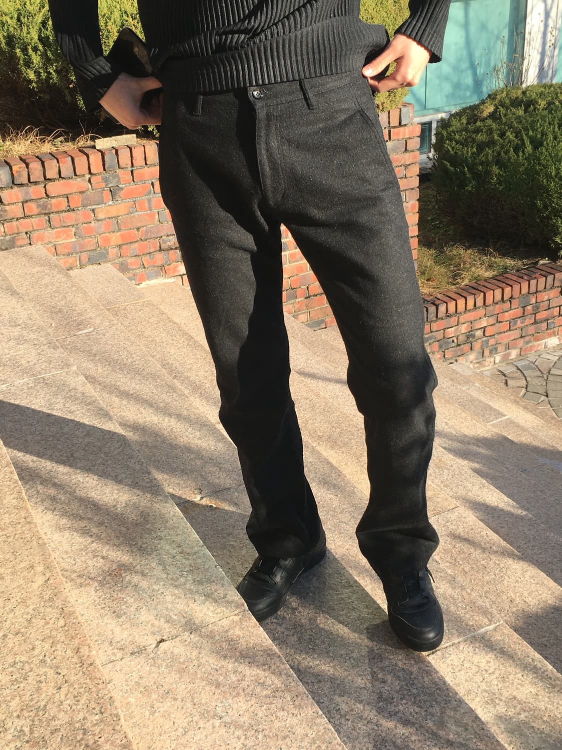 꼼데가르송 옴므 울 팬츠 상품이미지2