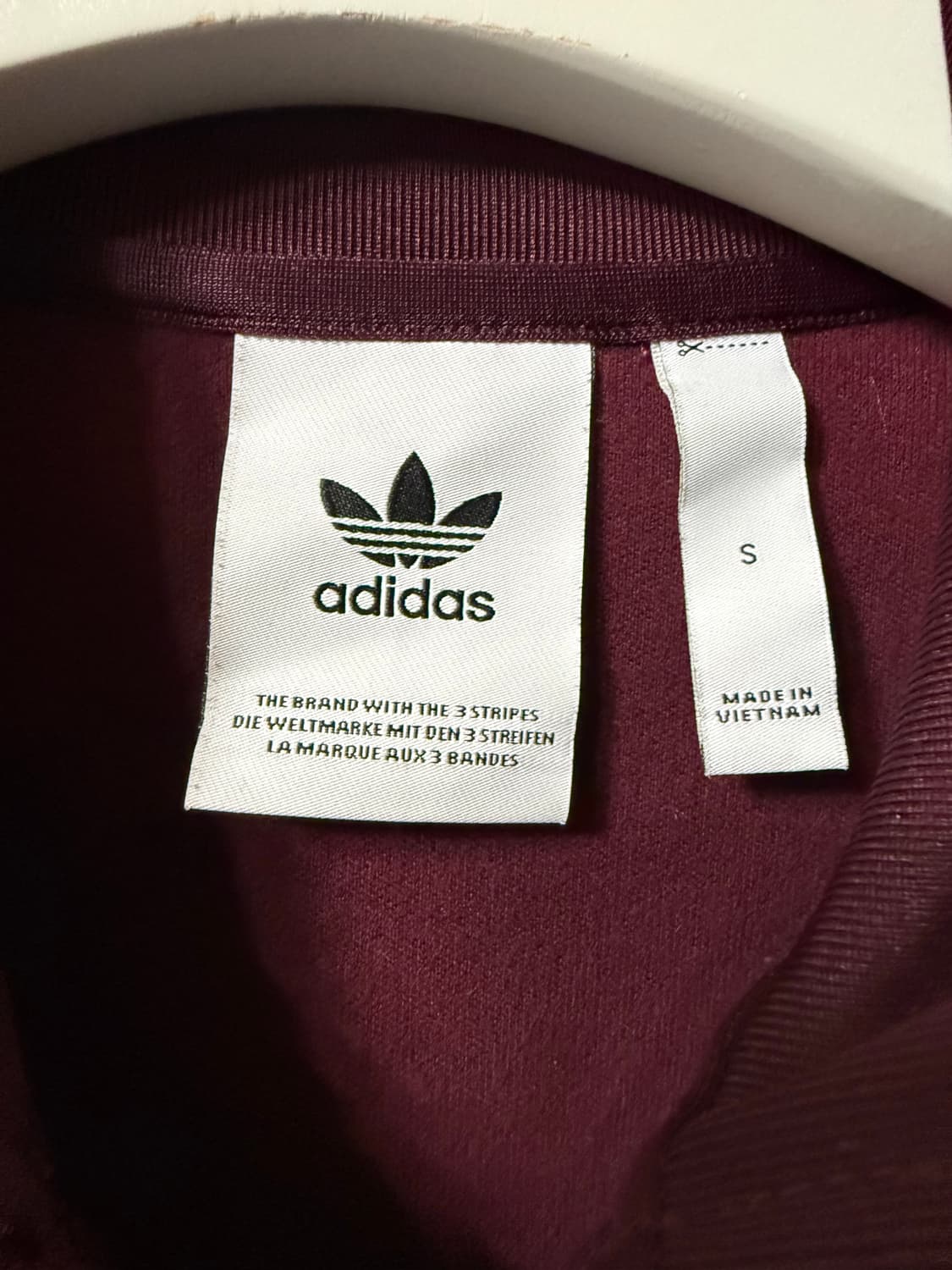 아디다스 베켄바우어 버건디 트랙탑 져지 상품이미지2