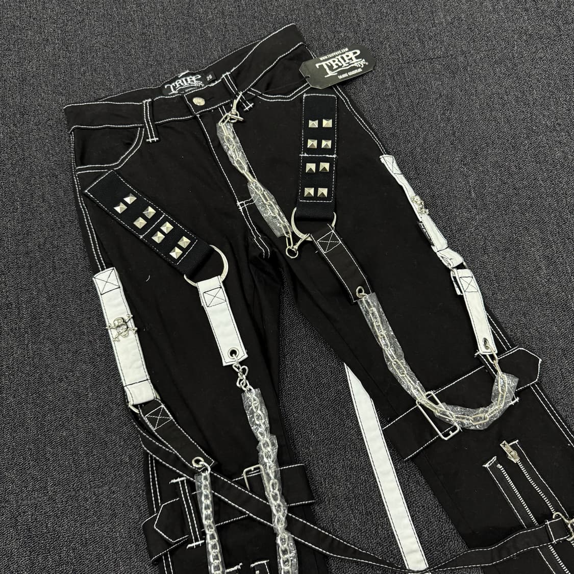TRIPP nyc 본디지 스트랩 레이더 지퍼 팬츠 상품이미지2