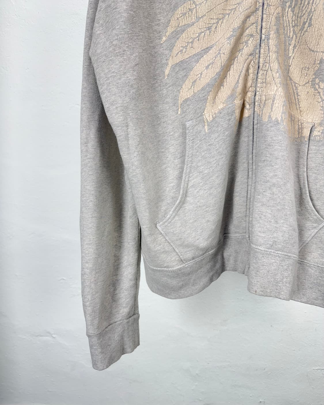 데님 앤 서플라이 인디언 헤드 라이트 그레이 후디 집업 상품이미지4