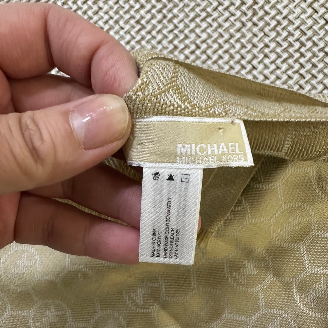 실측확인 마이클코어스 스카프 0424D 상품이미지2