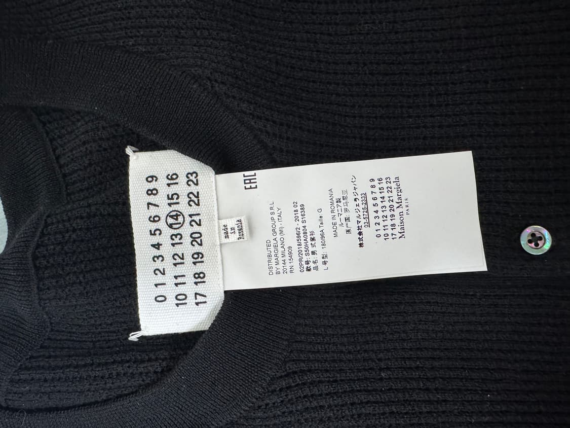 마르지엘라 18aw 헨리넥 울 니트 상품이미지2