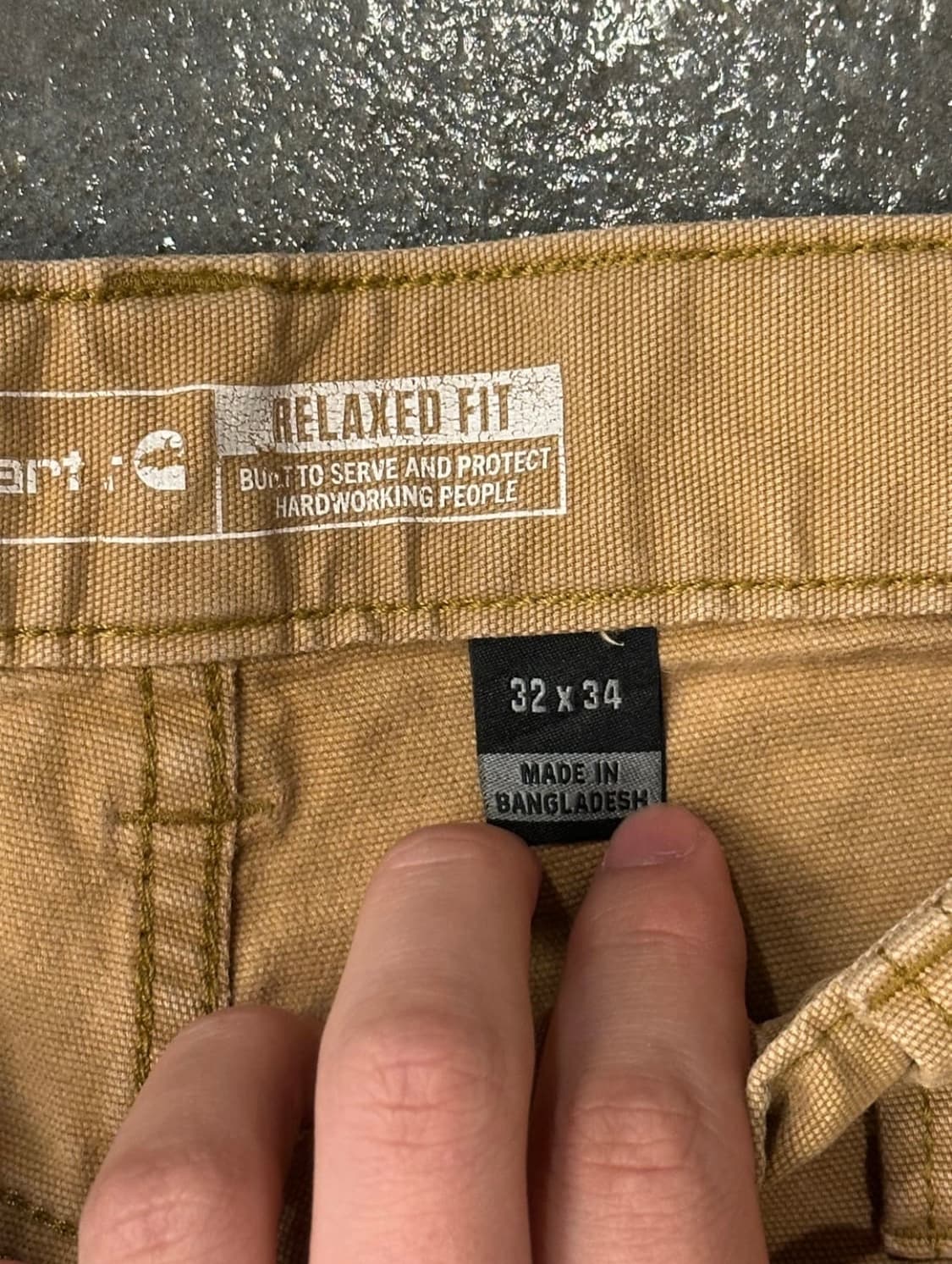 칼하트 릴렉스핏 워크팬츠 32x34 상품이미지3