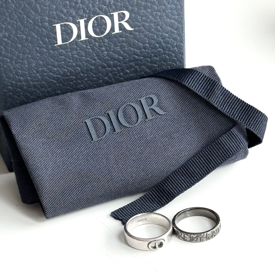 (S) 24FW 디올 반지 남성용 Dior Oblique 반지 세트 상품이미지5