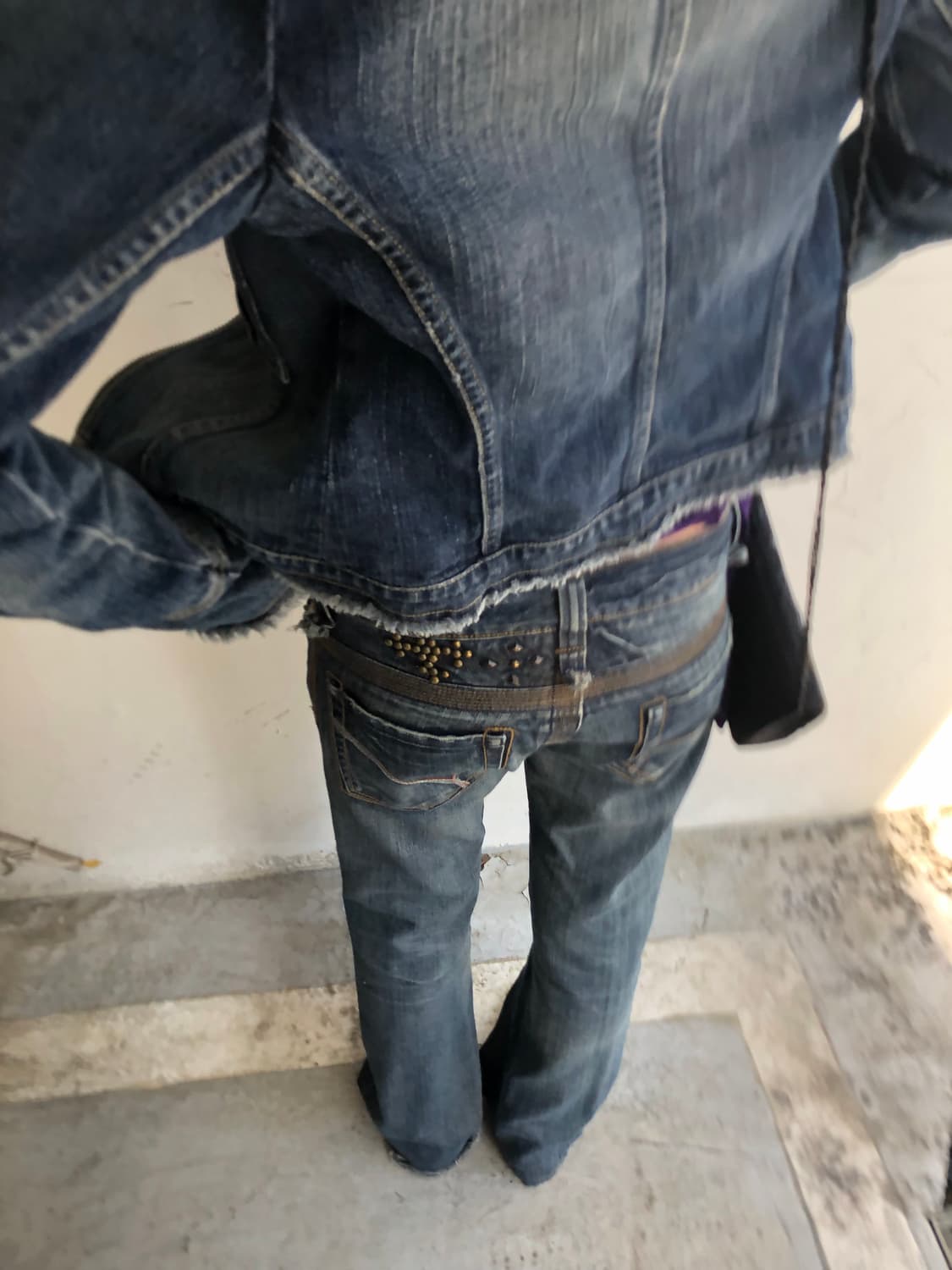 stud detail bootcut denim  상품이미지3