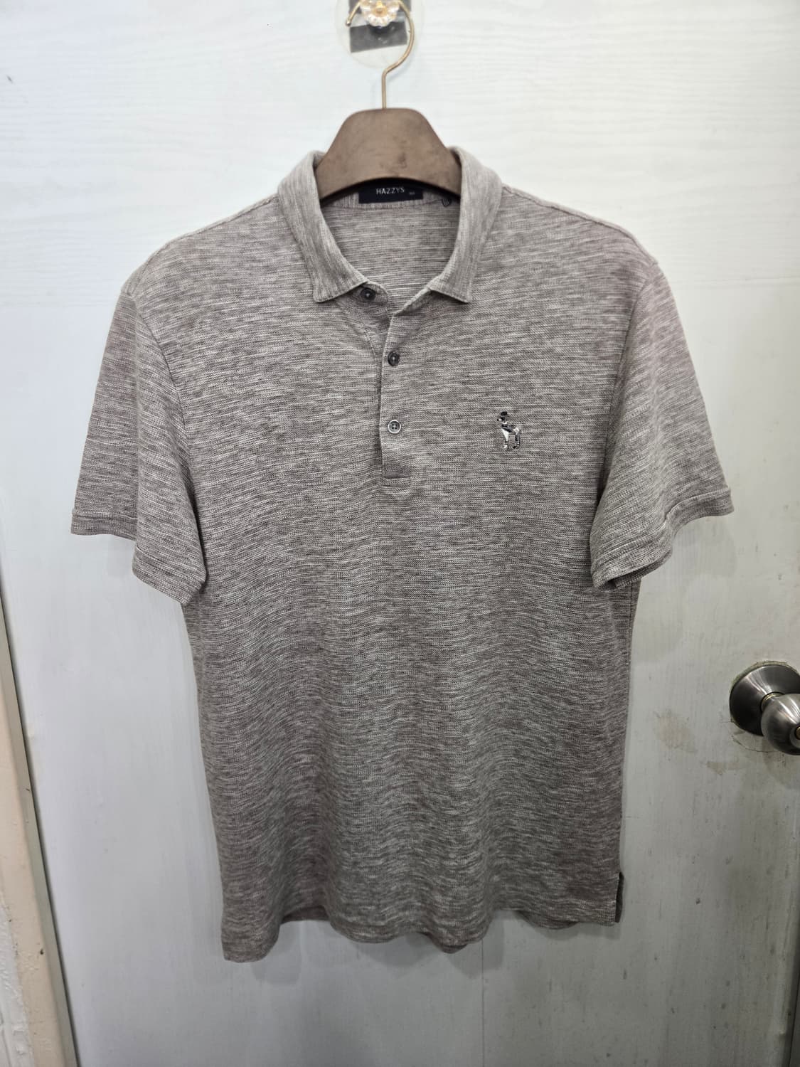 100,L )) HAZZYS 헤지스 카라 반팔티셔츠! 디자인 깔끔해용~ 상품이미지1