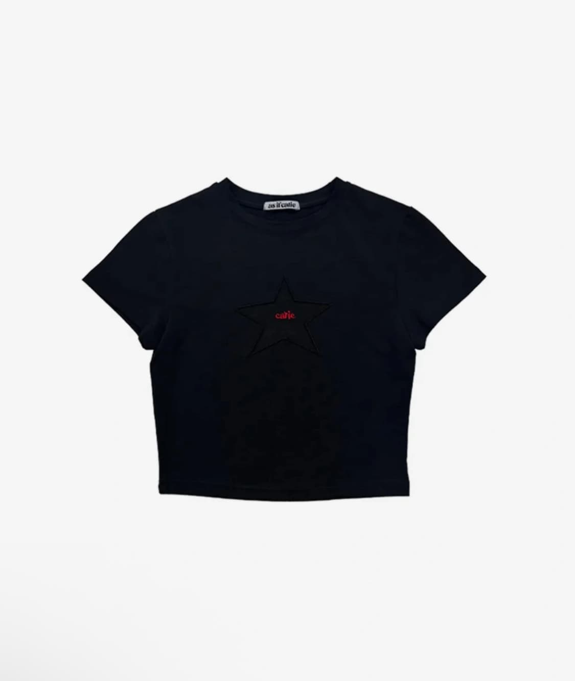 애즈이프캘리 스타 메쉬 티셔츠 블랙 상품이미지2