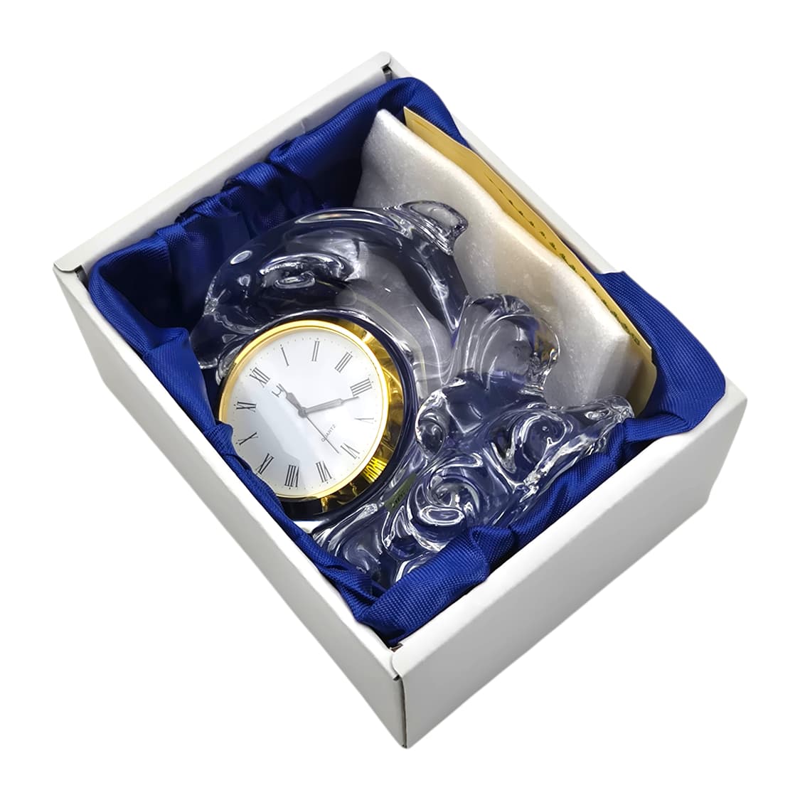 90s 호야 크리스탈 돌고래 탁상 시계 상품이미지3