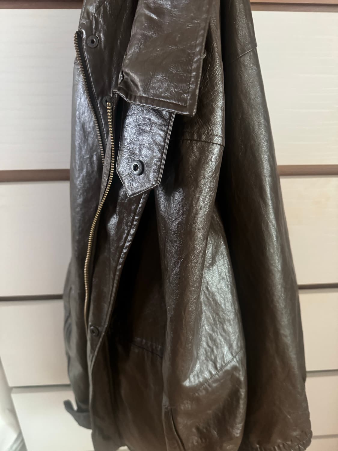 해칭룸 레더 자켓 4사이즈 브라운  상품이미지3