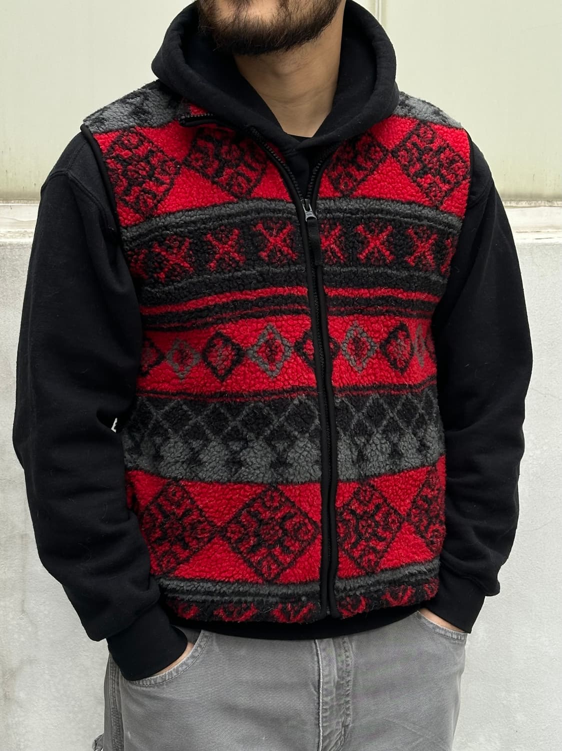 [빈티지] •North West Blue Fleece Vest 상품이미지1