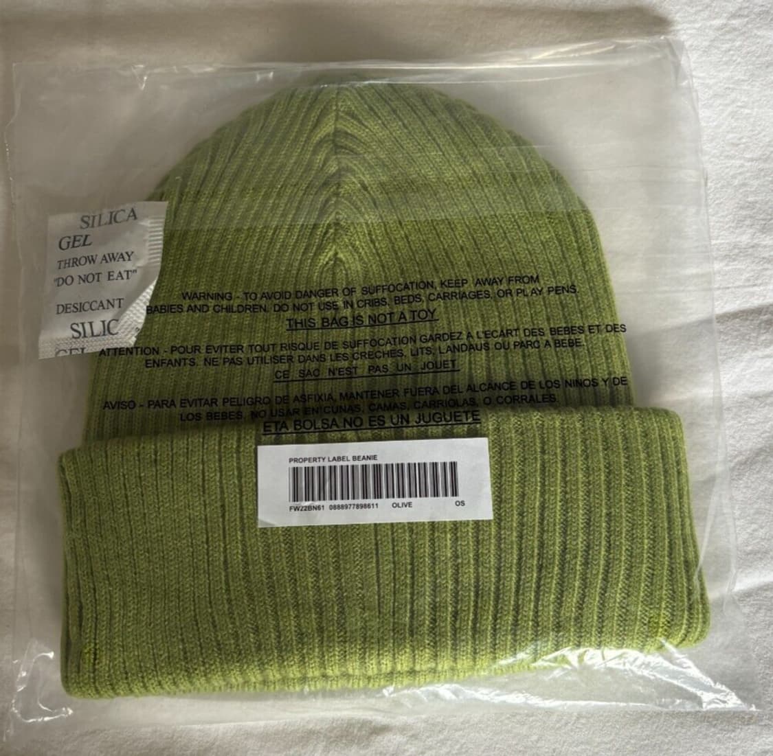 19FW 슈프림 프로퍼티 라벨 비니 올리브 상품이미지2