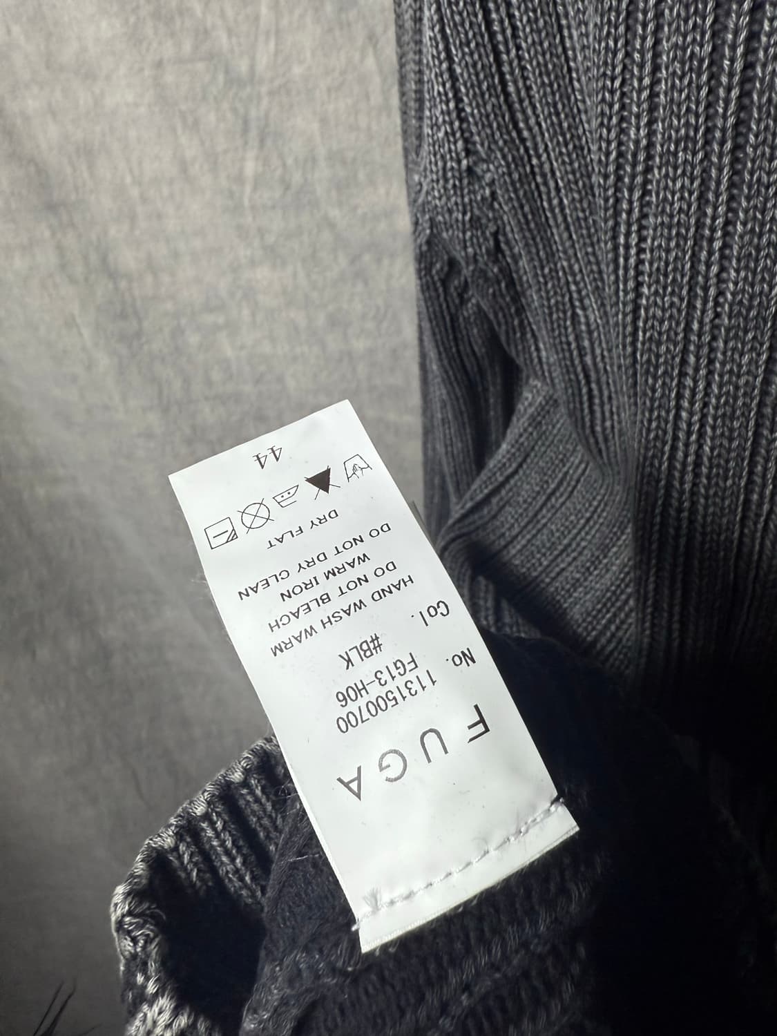 FUGA Washed Shawl Collar Knit Cadigan 상품이미지6