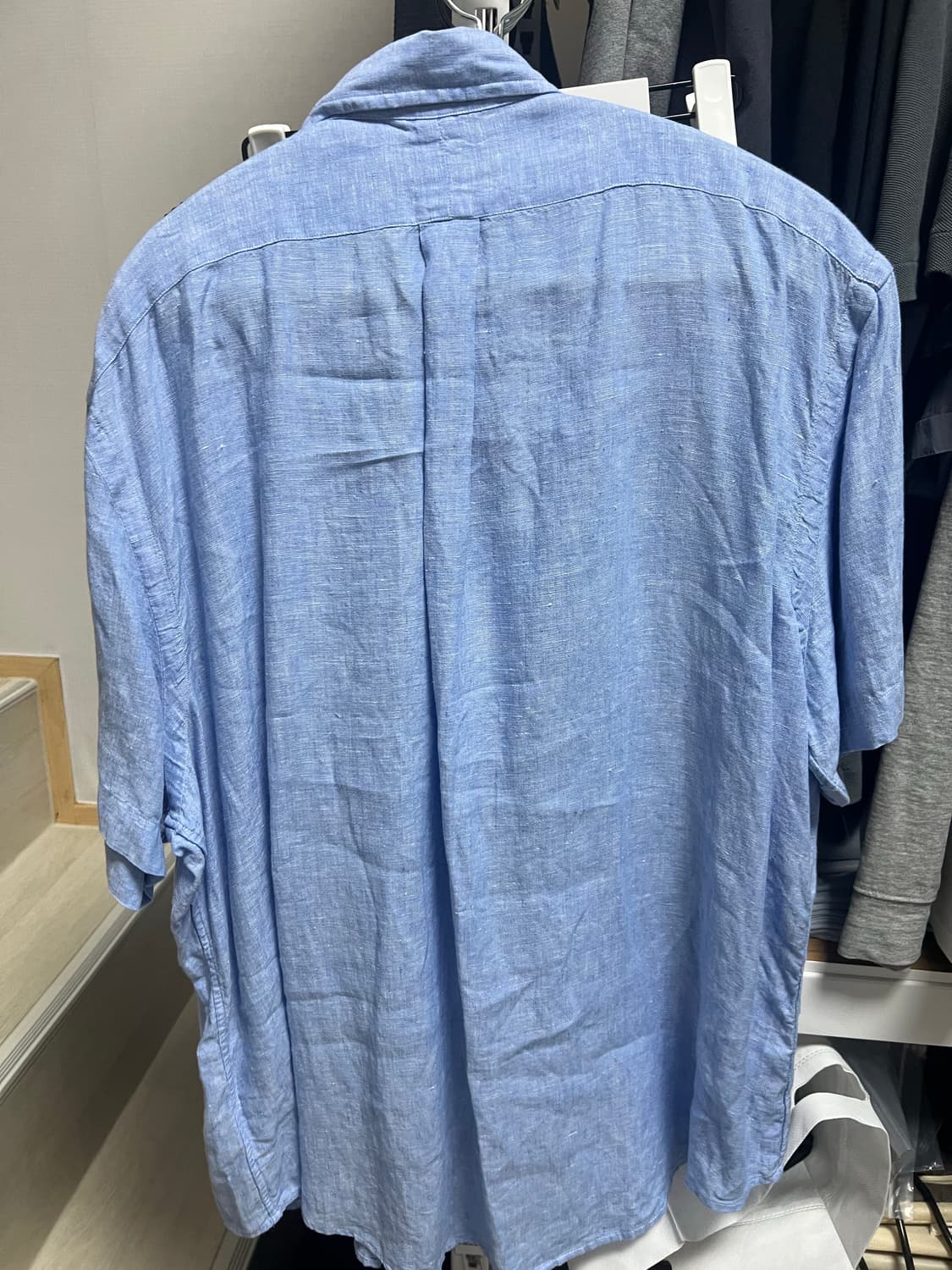 폴로 클래식핏 린넨 반팔 셔츠 XL 상품이미지4