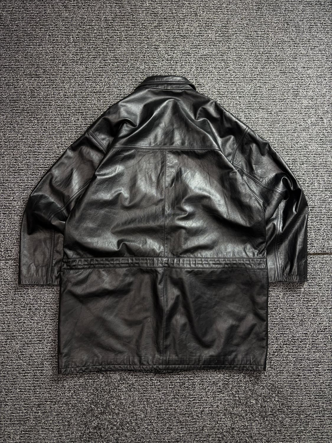 GRACE A MONDE 아카이브 드럼 다이드 카우하이드 가죽 코트 21 상품이미지5