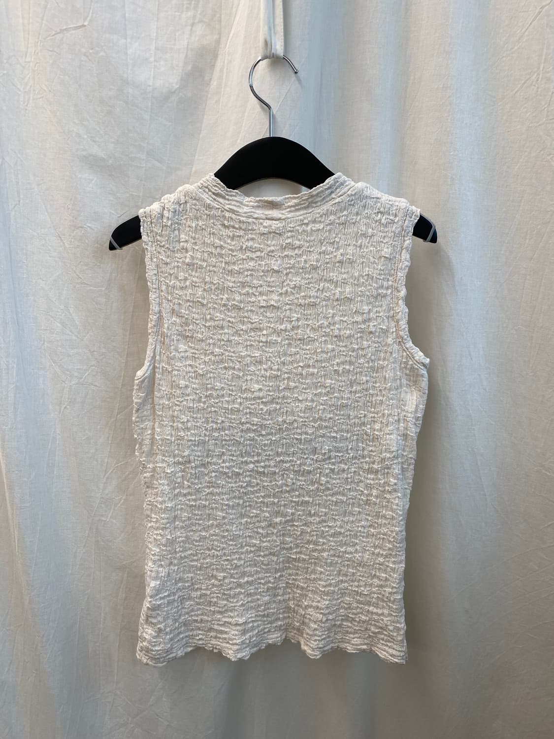 웜화이트 링클드 민소매탑(M) 상품이미지6